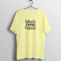 Inhale Exhale - MSCHF - Round Neck Half Sleeve T-Shirt