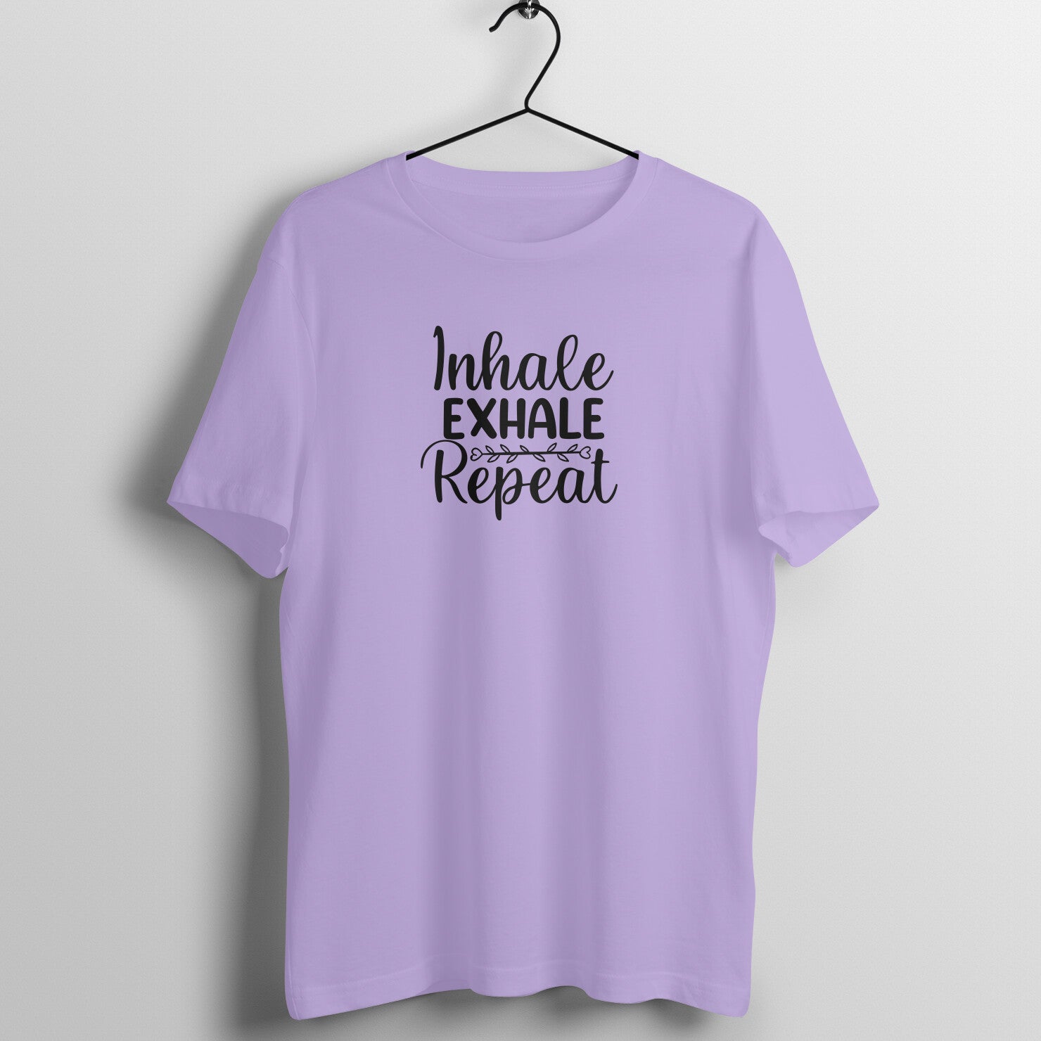Inhale Exhale - MSCHF - Round Neck Half Sleeve T-Shirt