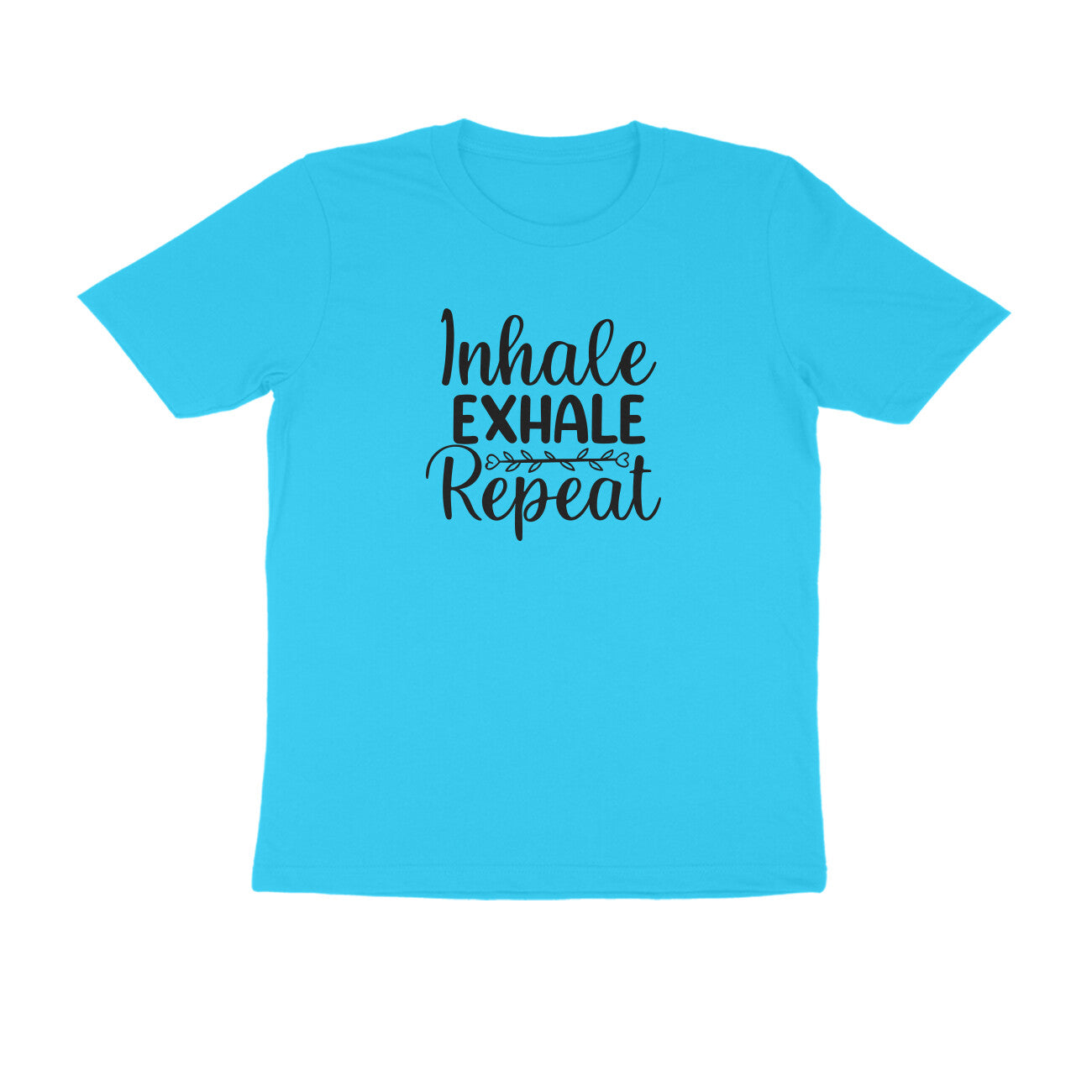 Inhale Exhale - MSCHF - Round Neck Half Sleeve T-Shirt