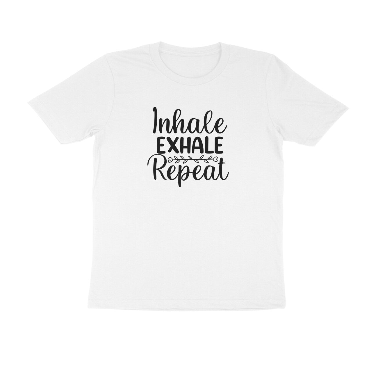 Inhale Exhale - MSCHF - Round Neck Half Sleeve T-Shirt