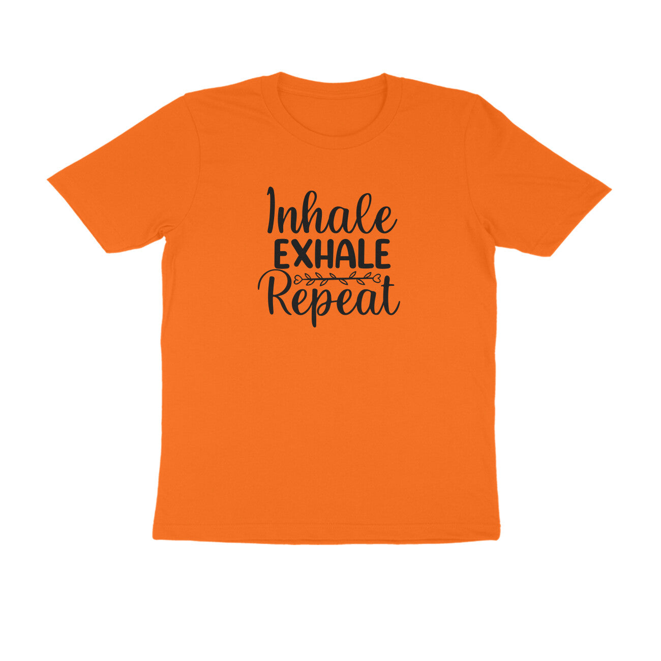 Inhale Exhale - MSCHF - Round Neck Half Sleeve T-Shirt