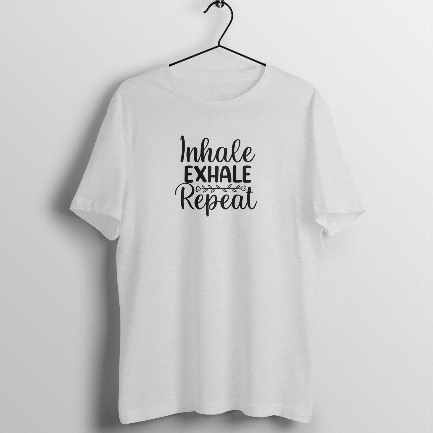 Inhale Exhale - MSCHF - Round Neck Half Sleeve T-Shirt
