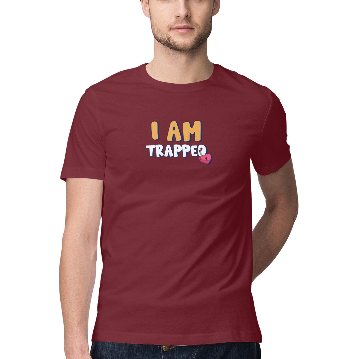 I am Trapped - Couple T-Shirt - For Him