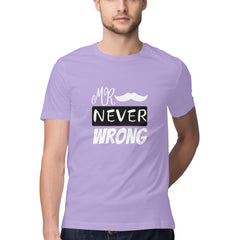 Mr. Never Wrong - Couple T-Shirt for Him