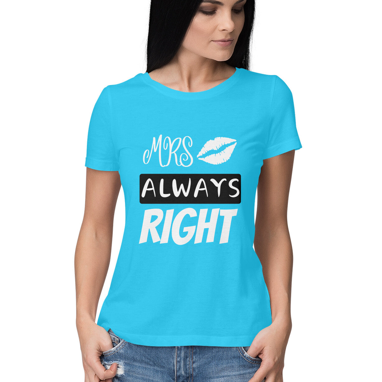 Mrs. Always Right - Couple T-Shirt for Her