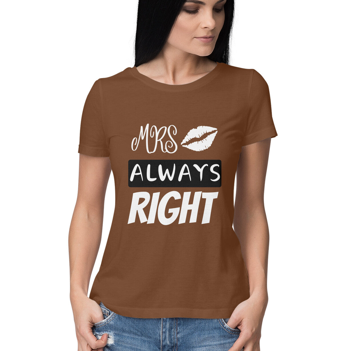 Mrs. Always Right - Couple T-Shirt for Her