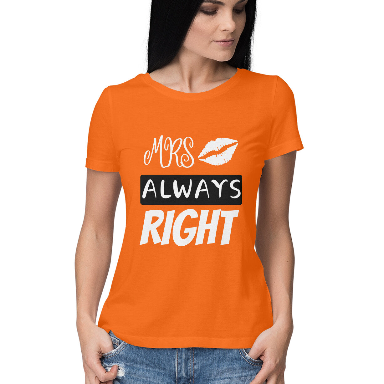 Mrs. Always Right - Couple T-Shirt for Her