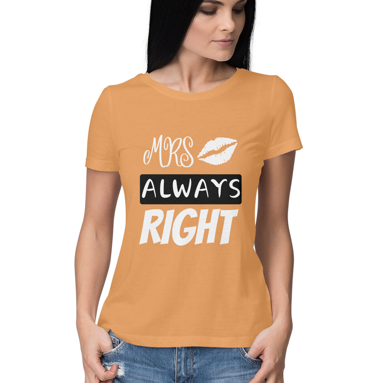 Mrs. Always Right - Couple T-Shirt for Her