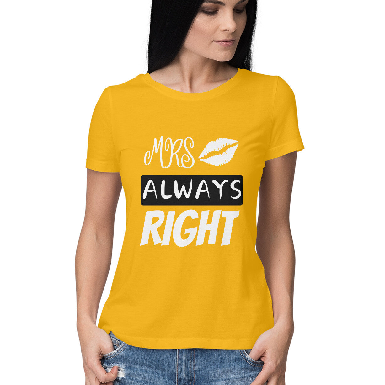 Mrs. Always Right - Couple T-Shirt for Her