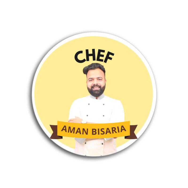 Chef Aman Bisaria Merch - Coasters