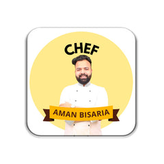 Chef Aman Bisaria Merch - Coasters