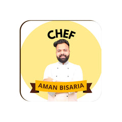 Chef Aman Bisaria Merch - Coasters