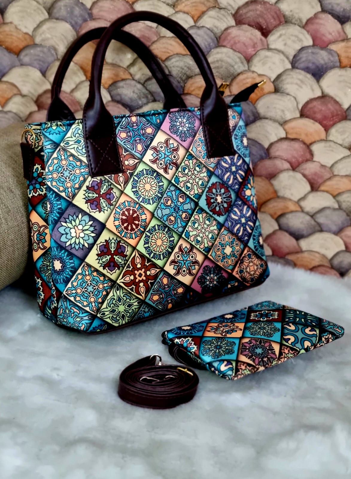 Tim Tim Hand Bag cum Sling – Bagru Print Beauty