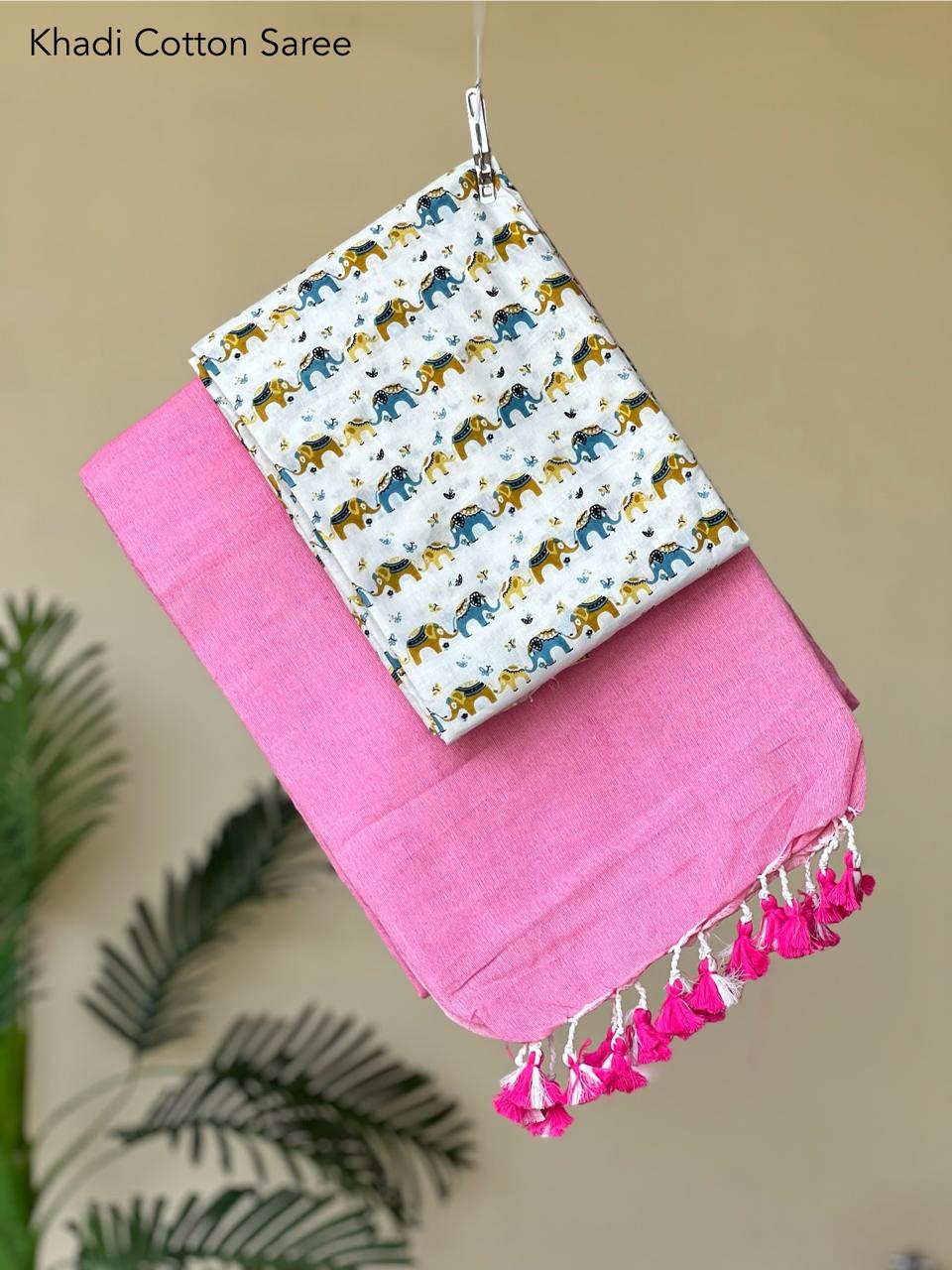 Pure khadi cotton sarees