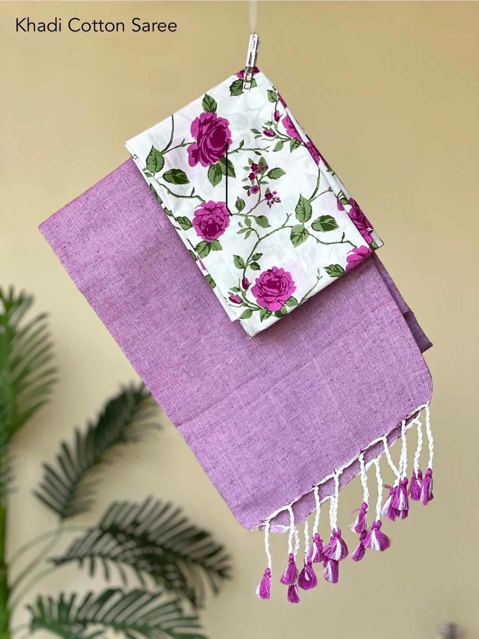 Pure khadi cotton sarees