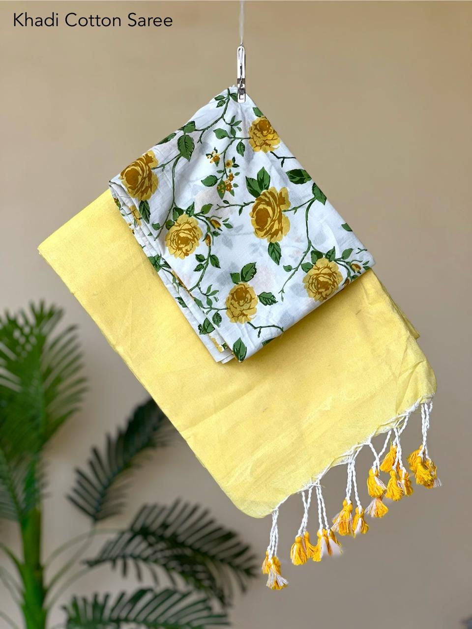 Pure khadi cotton sarees