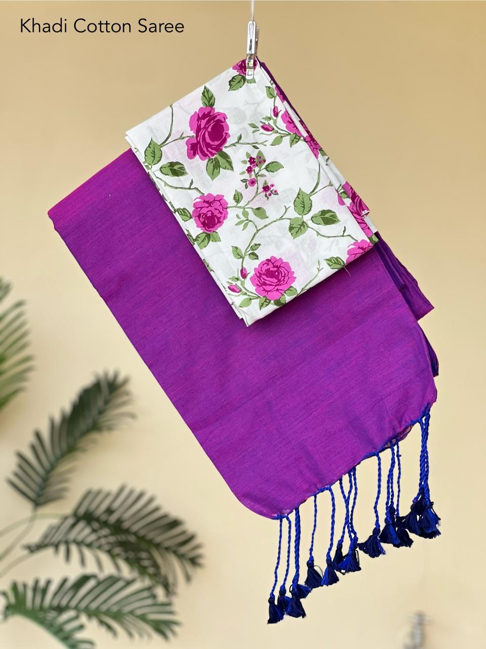 Pure khadi cotton sarees