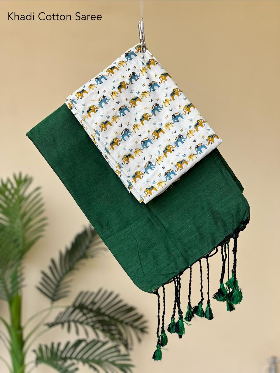 Pure khadi cotton sarees