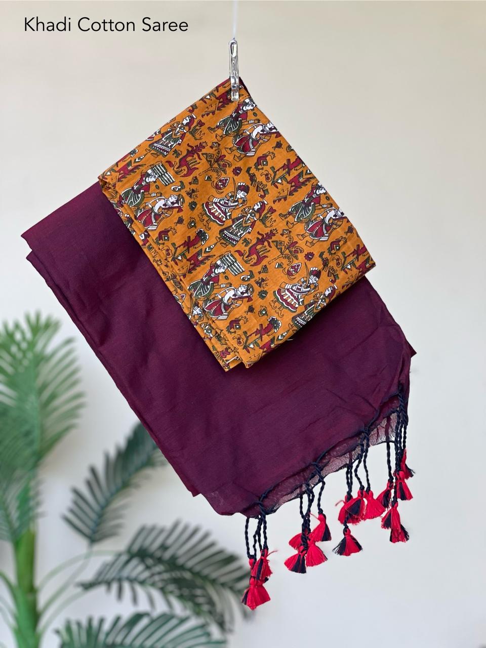 Pure khadi cotton sarees