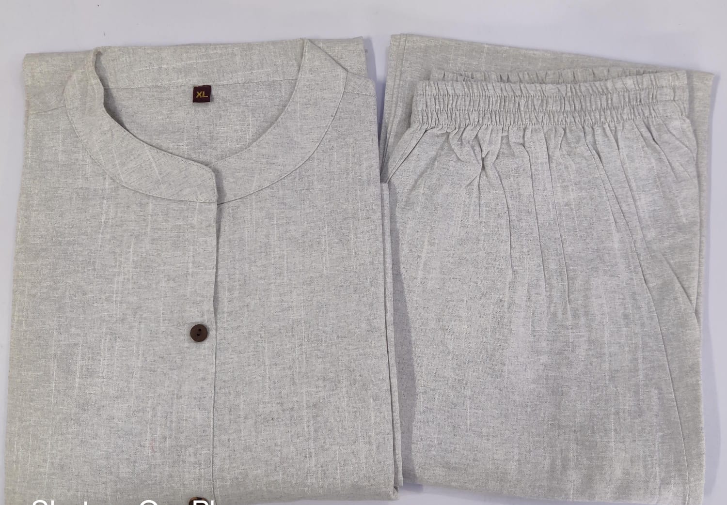 Premium Cotton Slab A-Line Kurta Set