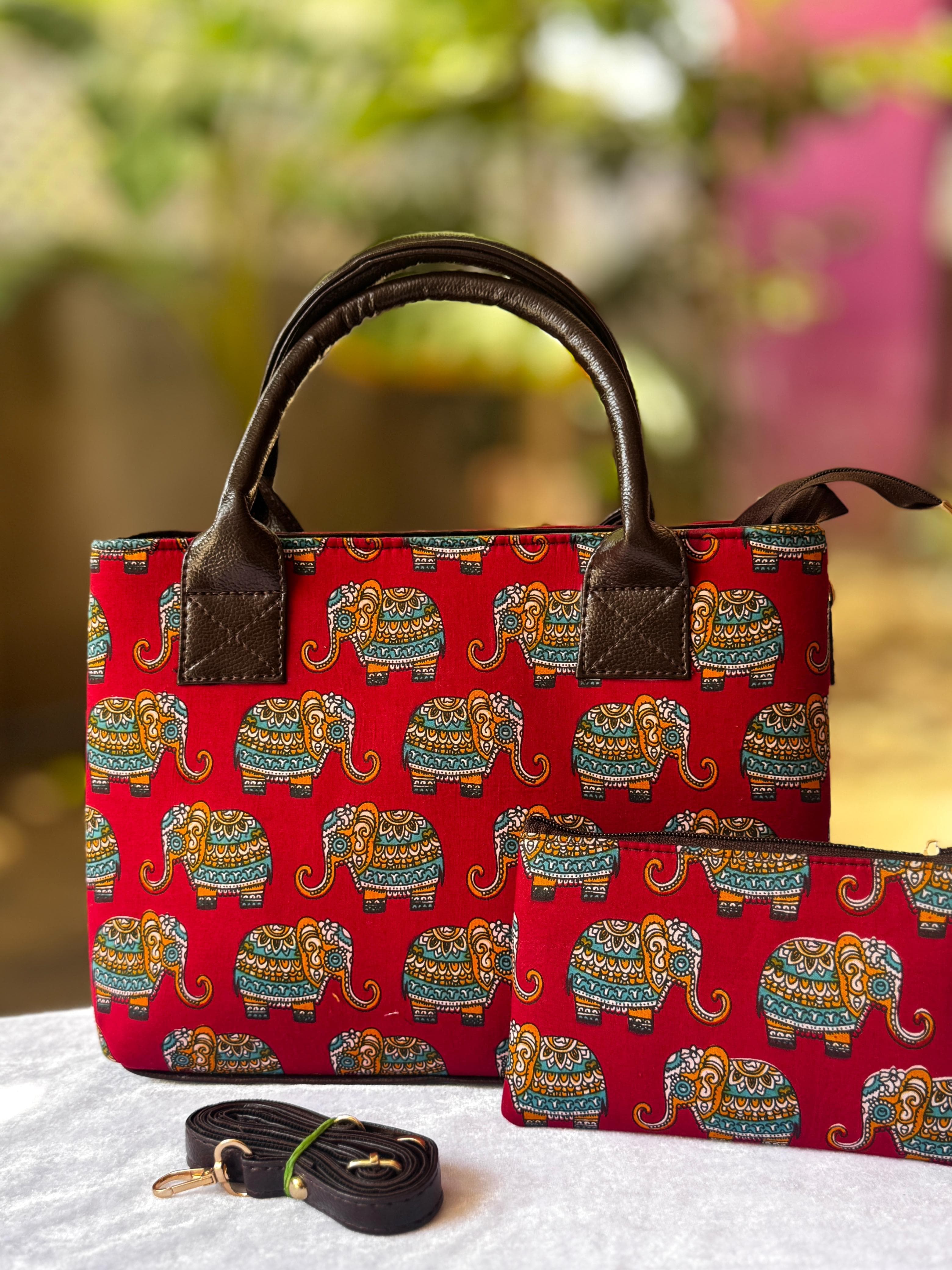 Tim Tim Hand Bag cum Sling – Bagru Print Beauty