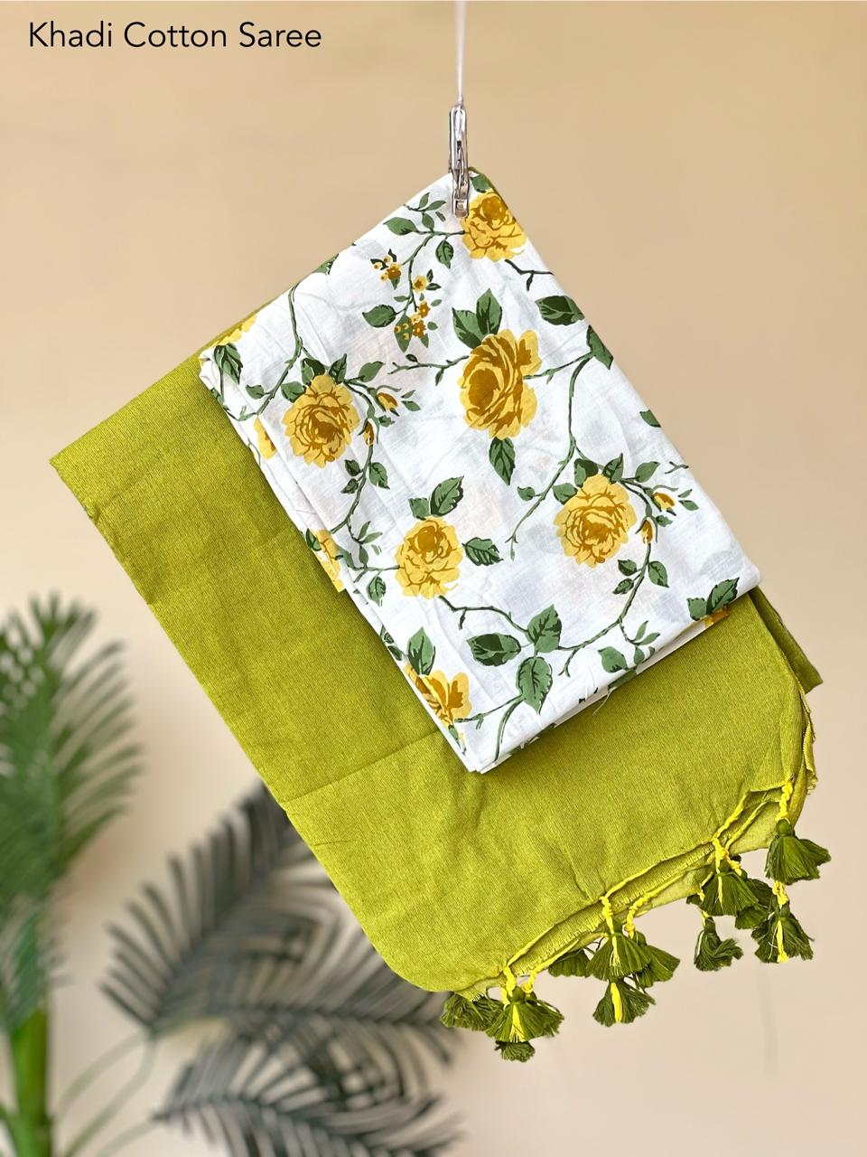 Pure khadi cotton sarees